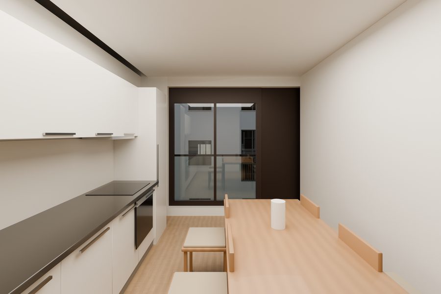 Salón comedor con cocina